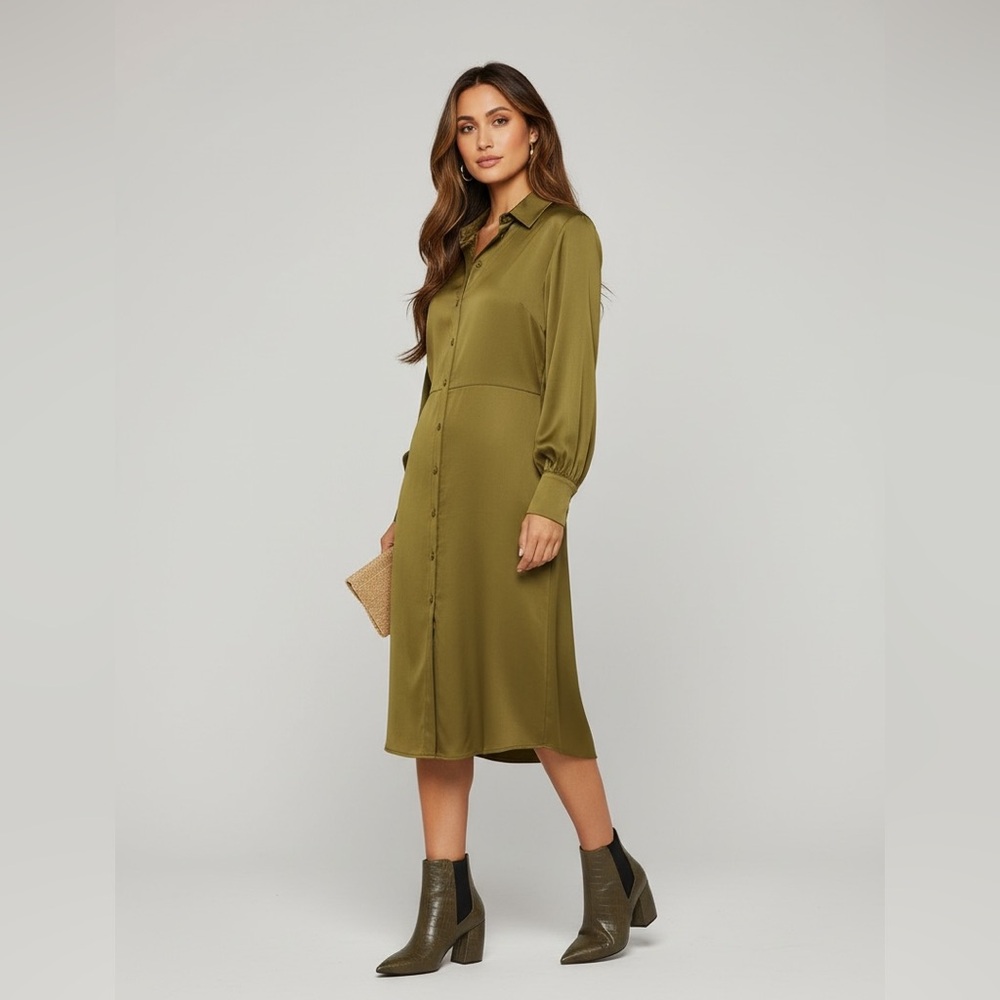 The Valentina Croc Embossed Block Heel Ankle Boots - Picture 11 of 15